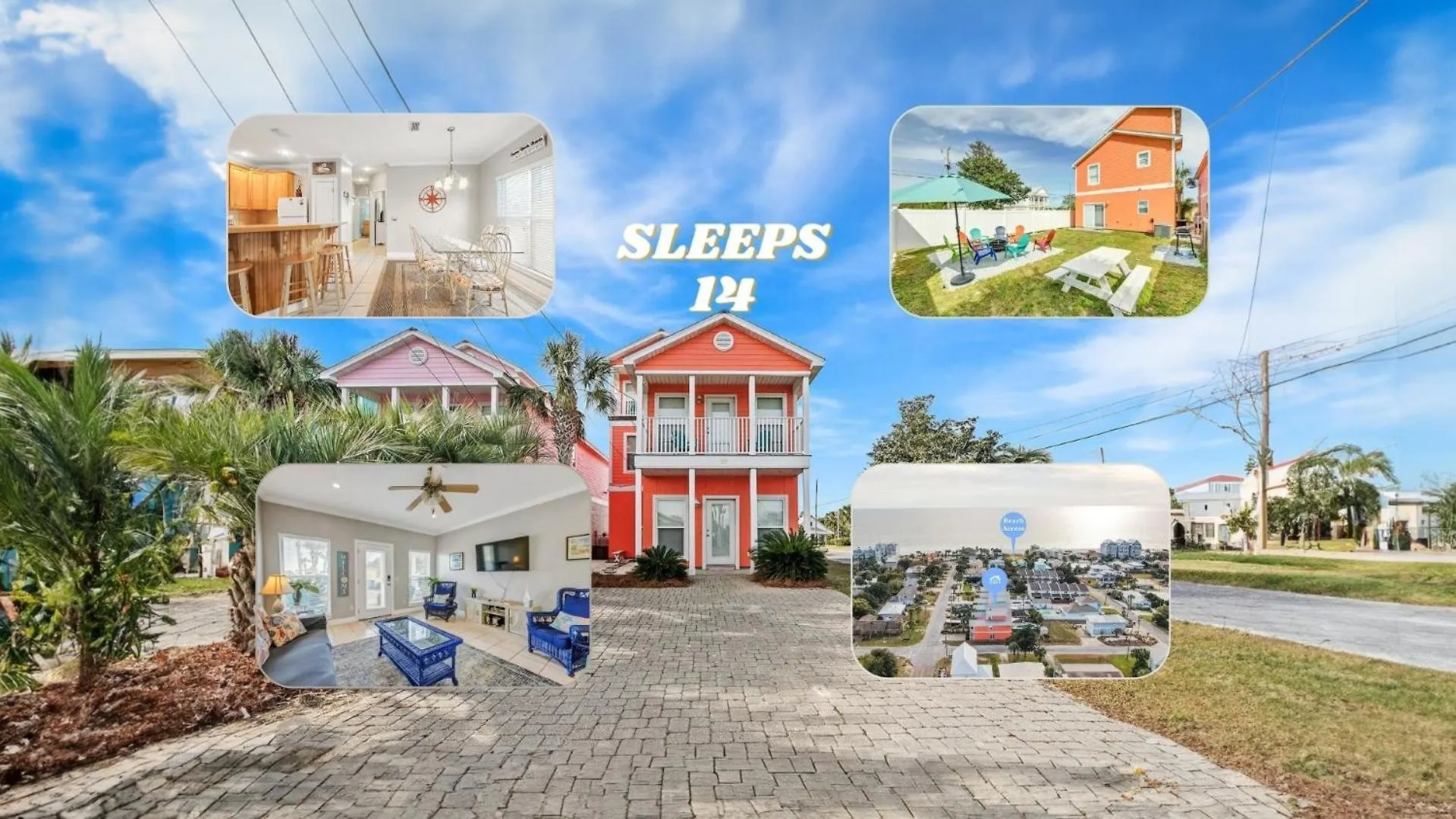 Panama Paradise Beach House/3 Min Beach Walk Panama City Beach
